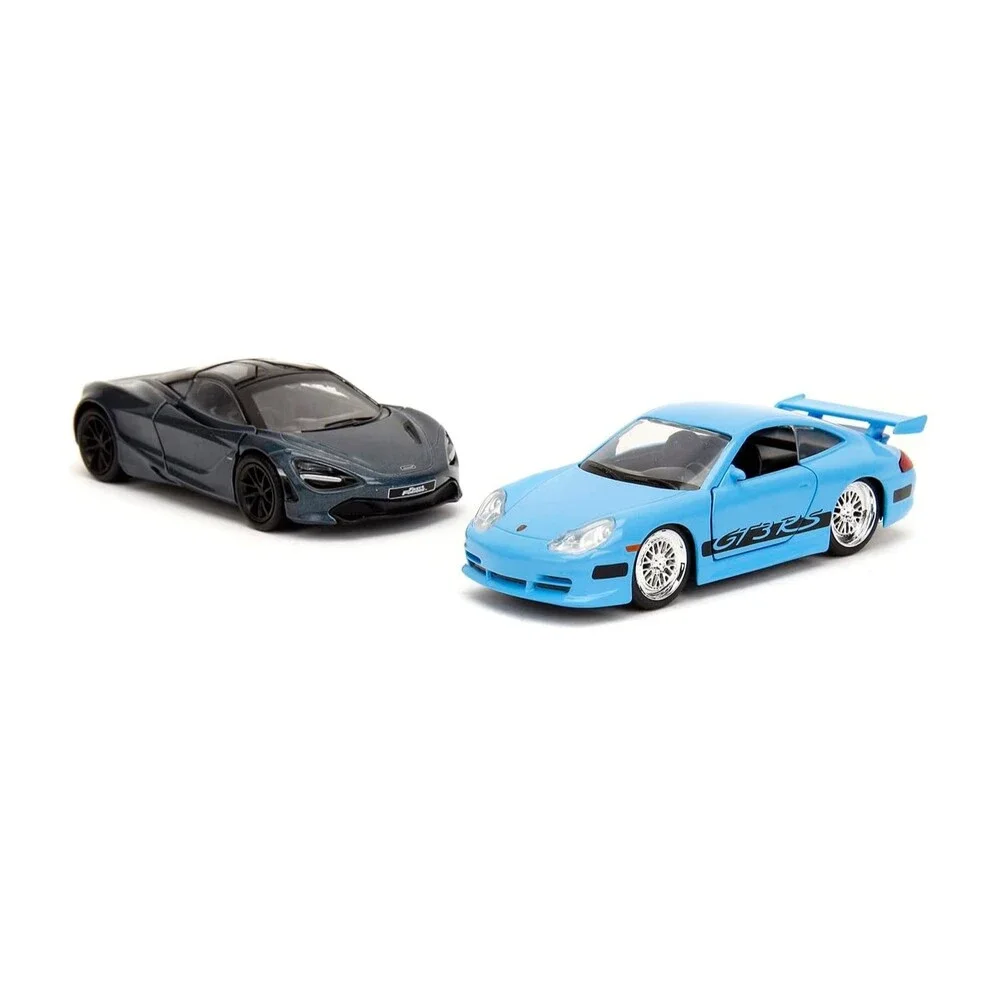 FAST & FURIOUS LEGACY DIE-CAST MODEL CARS 1:32 PORSCHE 911 GT3 RS & MCLAREN 720S